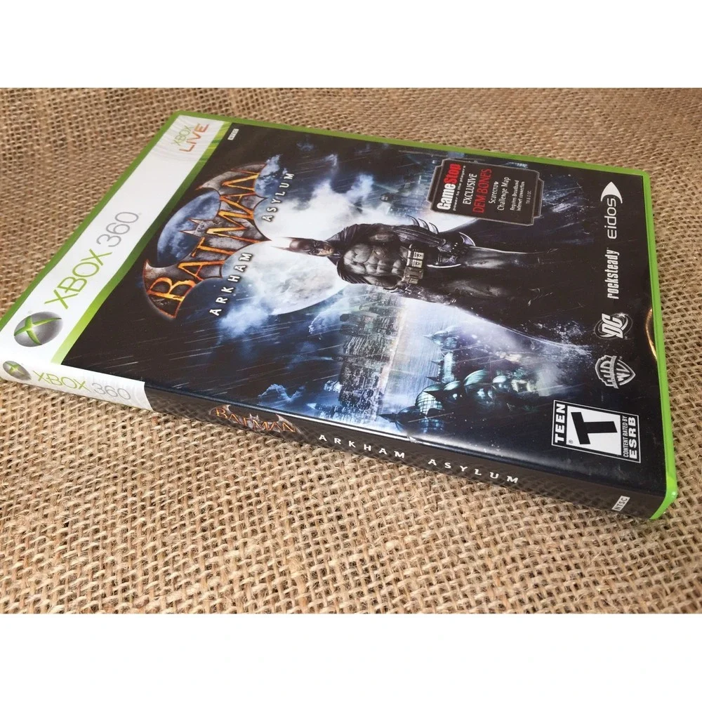 Batman Arkham Asylum Xbox 360 Game Complete CIB Tested Working Eidos Rocksteady